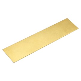 sourcing map Brass Sheet, 1Pcs 8" x 2" x 0.05" H62 Metal Sheets Plates for Crafts, Electrical Repairs, Industry
