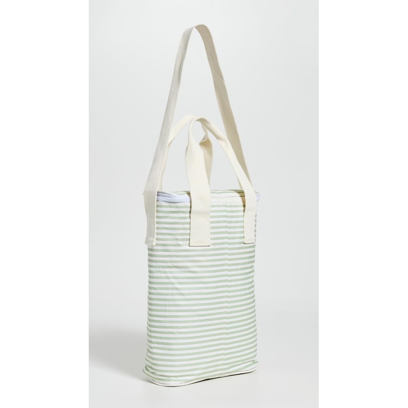 SunnyLife Women's Light Cooler Drinks Bag, Sage Stripe, One size