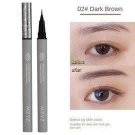 Eyeliner Liquid Eyebrow Pencil Ultra-thin Head Fine Pen Waterproof Sweat-Proof Long-lasting Brush Eye Makeup Tool, 03 Dark brown, 1pc / 아이라이너 액체 눈썹 펜슬 초박형 헤드 파인 펜 방수 땀 방지 오래 지속되는 브러시 아이 메이크업 도구, 03 Dark brown, 1개