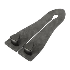INFINAUTO Car Seat Headrest Hook, Interior Accessories for Most Cars, SUVs, Trucks, Car Seat Back Organiser Hooks, Faux Leather, Metal, Grey, 6.89 x 3.27 Inches