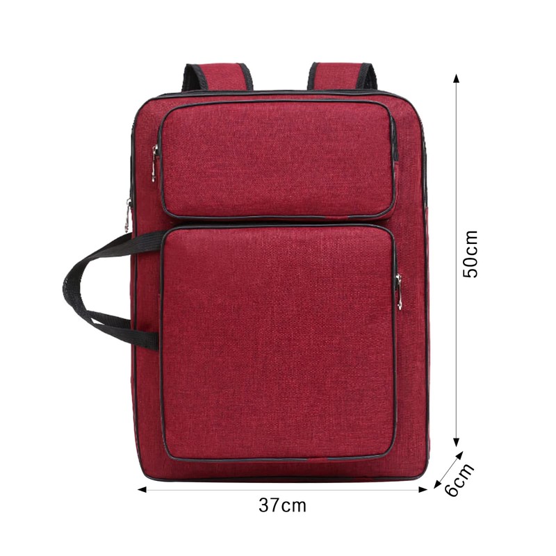 8K Artist Portfolio Carry Backpack Case Versatile Art Bags Waterproof