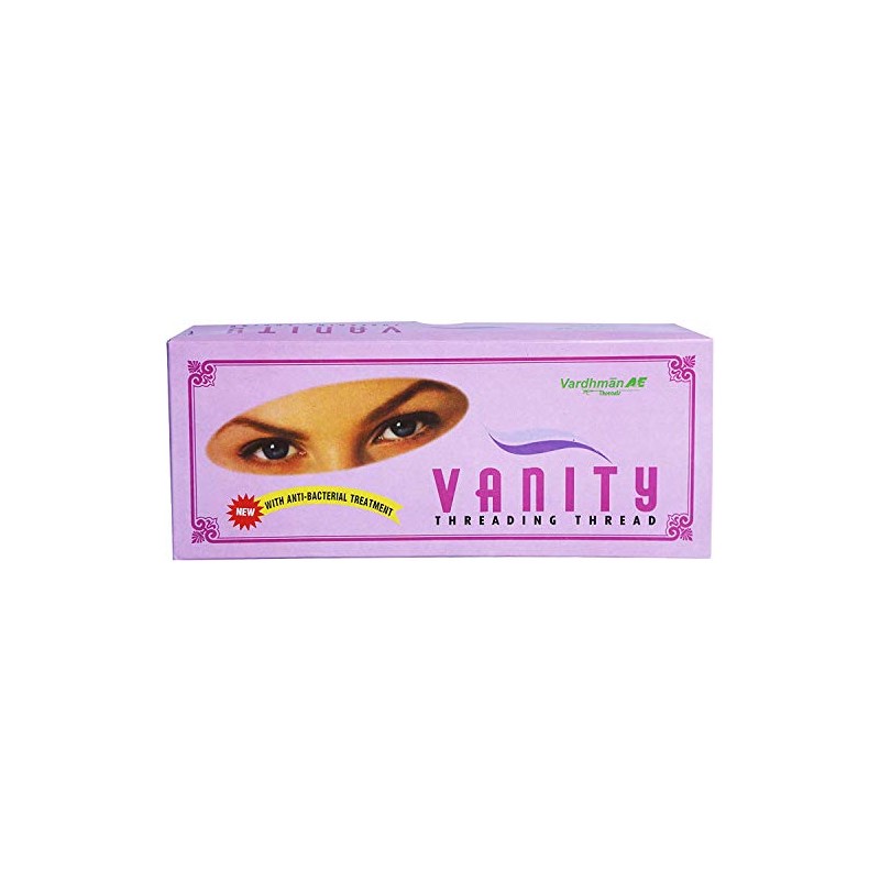 Vanity Eyebrow Thread Antibacterial Cotton 300m 2 Spools