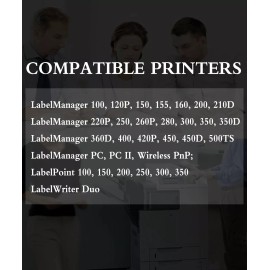 Unbranded/Generic 3 PK 45013 Label Tape Compatible for Dymo Label Maker 210D 220P 260P 280 300
