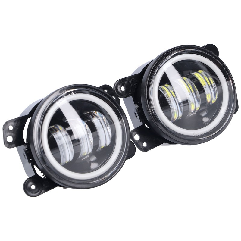Angel Eyes Light 30W 3000LM LED Front Foglight 10‑30V Universal