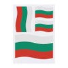 Azeeda 4 x 'Wehende bulgarische Flagge' Temporäre Tattoos - Wasserfest,
