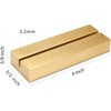 UNIQOOO 20 Pack 4" Gold Birch Wood Stands for Wedding