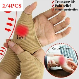 Arthritis Gloves Wrist Thumb Support Tendonitis Hand Brace Basal Joint Sleeves (Skin Color)