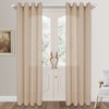 Palma Linen Textured Semi Sheer Curtains for Living Room 96