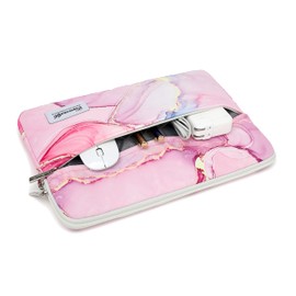 canvaslife Pink marble Laptop Sleeve 15 Inch 15 Case and 15.6 Laptop Bag