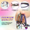 4 Pieces Fidget Bracelet Wearable Zipper Fidget Bracelet for Autism