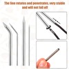 NQEUEPN 4pcs Baseball Lacing Needle, Handy Glove Shoelace Repair Kit
