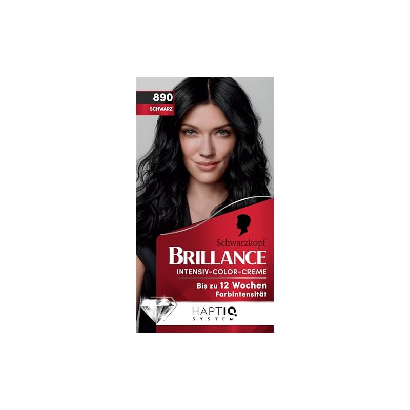 Schwarzkopf Brillance Intensive Colour Cream 890 Black (3 x 170