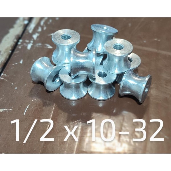 Aluminum Lightweight Spacer Bushing made in the USA, 12 pieces