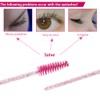SWKJ 60 PCS Disposable Eyelash Brushes, Eyebrow Spoolies, Mascara Wands