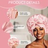 XdealCozyxc 2 Pcs Silk Bonnet for Sleeping, Satin Bonnet, Adjustable