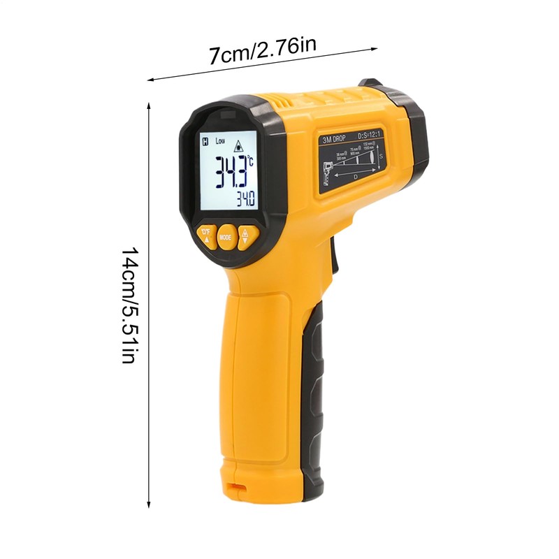 Contactless Thermometers, Real-Time Infrared Thermometers, High Precision Gauge with Ergonomic