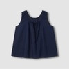 JAJU/자주 Women's Soft Seersucker Sleeveless Pajama Shirt_Navy