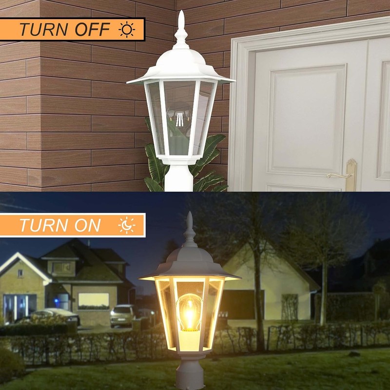 Outdoor Post Lights Dusk to Dawn, Lamp Post Light Fixture