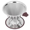 Reusable Coffee Dripper Stainless Steel Silicone Reusable Coffee Filter with
