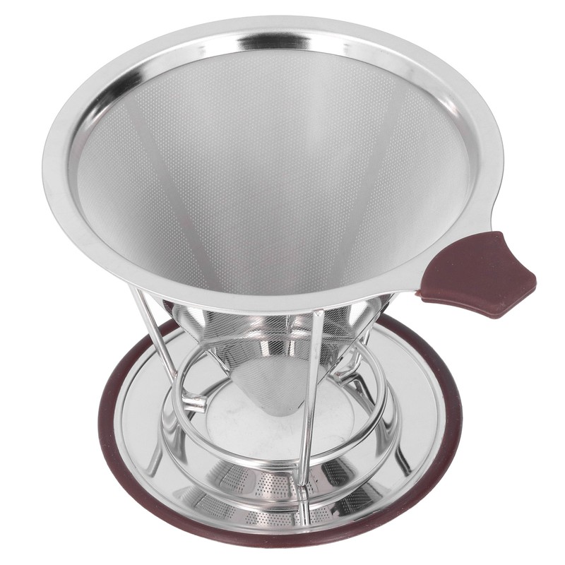 Reusable Coffee Dripper Stainless Steel Silicone Reusable Coffee Filter with