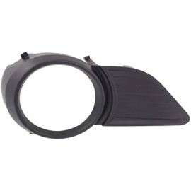 DAT AUTO PARTS Front Left Driver Side Bumper Insert Fog Light Bezel Molding Cover Grille Trim Replacement For 2011-2013 Toyota Sienna Except SE Models Black Smooth TO1038145 5212808030