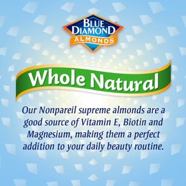 Blue Diamond Almonds Whole Natural Raw Snack Nuts, 25 Oz Resealable Bag (Pack of 1)
