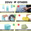 Zuvo Microfibre Cloth For Car(12-Pack)- Ultra Soft, Scratch Free, Highly
