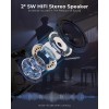 TURBOAMP 4K Projector with Wifi and Bluetooth, TURBOAMP 5G Native