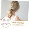 Gatuida 4pcs Hair Ties With Balls: Soft Plush Hair Ties