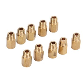 Acouto Carburetor Main Jet, 10Pcs Carburetor Main Jet Kit Hex Style Brass for Mikuni VM TM TMX 300‑390