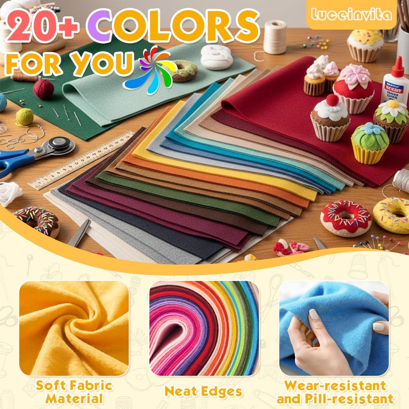 Black 18" X 36" Felt Fabric Sheet - 1.6mm Thickness