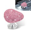 Opuweiy Car Start Button, Bling Heart-Shaped Ceramic Decorative Ignition Button,