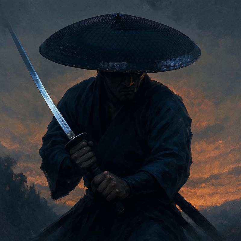 zonzxcv Bamboo Samurai Hat Samurai Cosplay Knight Japanese Hat Dia.19.7