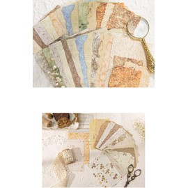 168Pcs Textured Scrapbook Paper Mesh Assorted Set Paper for Scrapbooking Planner Bullet Junk Journal Supplies Collage Card Embellishments (Pack E 168Pcs, One Size)