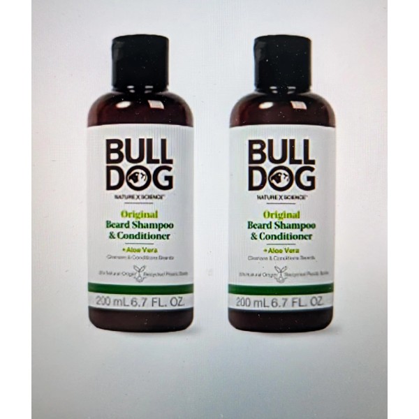 Bulldog 2 In 1 Beard Shampoo And Conditioner Pack Of