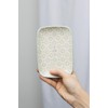 Large Rectangular Soap Dish Tray Taditional/Blue Ceramic with Holes for