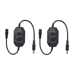 ZHPINGMX 2 Pack LED Strip Light Dimmer Switch, DC 12V-24V LED Brightness Adjustable Controller for Strip Lights,LED Rope Light 3528,5050,5630