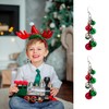 Bohue Christmas Jingle Bells Earrings Long Chain Dangle Earrings Colorful