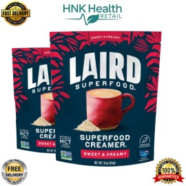 Laird Superfood Non-Dairy Superfood – Sweet & Creamy - 16 oz Bag (Pack of 2)