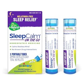 Boiron SleepCalm On The Go Ayuda para Dormir para un Sueño Profundo, Relajante y Reparador Nocturno - Sin Melatonina y que no Crea Hábito - 80 Unidade