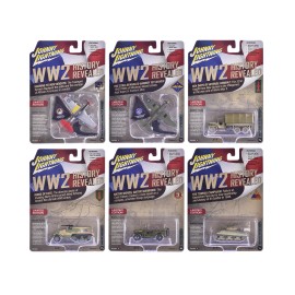 DCD 2024 Release 1 Limited Edition Johnny Lightning's Military Set B of 6 Pieces Diecast Models for Collecting!