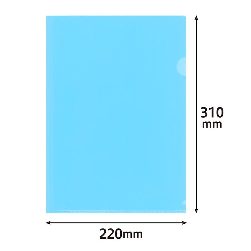 Plus Color Clear Holder A4 Vertical Blue 10 Books 89-341