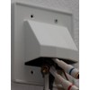 Arlington CE2-1 Recessed Low Voltage Cable Plate, 2-Gang, White, 1-Pack