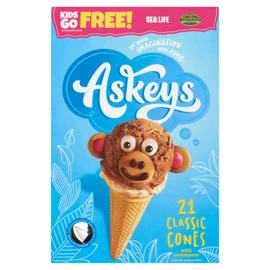 Askeys Ice Cream Cones, 21 each