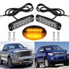 TOTMOX 1/2/4/6/8pcs LED Strobe Flashing Lighhts for Truck Lorrys Tractor