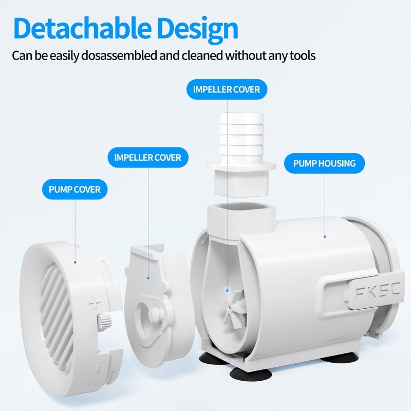 50 GPH Submersible Water Pump - Fountain Pump for Aquarium