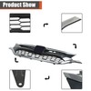 labwork Glossy Black with Chrome Front Upper Bumper Hood Grille