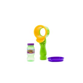 Gazillion Bubbles VorTech Wand - Handheld Bladeless Bubble Fan - Safe, Bladeless Design - Ideal for Outdoor Fun - Includes 4 oz Bubble Solution, Green