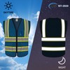 LIZMOF Blue Construction Vest for Men Women, Hi Vis Safety