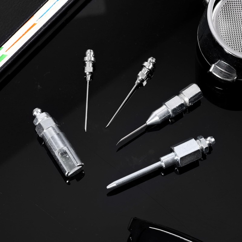 5pcs Grease Gun Needle Tip Kit, Grease Needle Dispenser Hardened